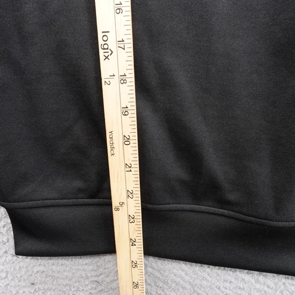 Adidas Originals Mens XS Funnel Neck Track Jacket 3 Stripes Black 1/4 Zip‎ NWT - Picture 9 of 13
